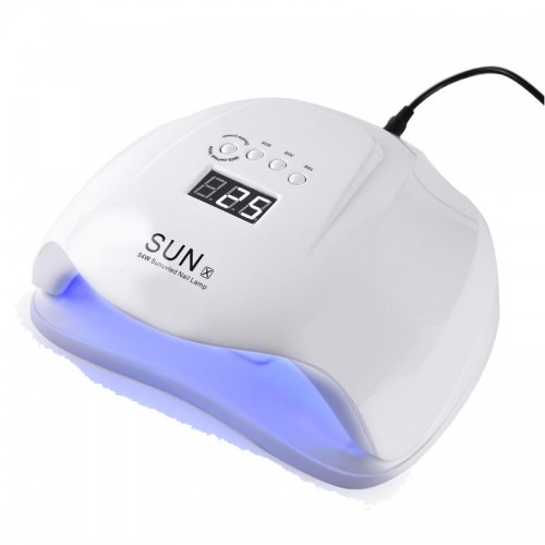 SUN X negle UV lampe LED 54W med LED hærder alle gellak, shellac neglelakker og lignende produkter.